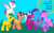 Size: 1920x1187 | Tagged: safe, artist:misty arcana(eva.zz), hitch trailblazer, izzy moonbow, misty brightdawn, opaline arcana, pipp petals, sunny starscout, zipp storm, alicorn, earth pony, pegasus, pony, unicorn, g5, spoiler:g5, a better ending for opaline arcana, mane five, mane six (g5), rebirth misty