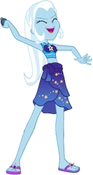 Size: 1343x2520 | Tagged: safe, edit, edited screencap, editor:homersimpson1983, screencap, trixie, equestria girls, g4, background removed, clothes, not a vector, sarong, simple background, solo, transparent background