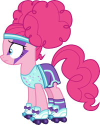 Size: 3000x3756 | Tagged: safe, artist:cloudy glow, pinkie pie, earth pony, pony, g4, scare master, .ai available, female, high res, pinkie puffs, simple background, solo, transparent background, vector