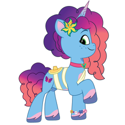 Size: 1200x1200 | Tagged: safe, artist:prixy05, misty brightdawn, pony, unicorn, cutie blossom bash, g5, my little pony: make your mark, my little pony: make your mark chapter 5, my little pony: tell your tale, spoiler:g5, spoiler:my little pony: make your mark, spoiler:my little pony: make your mark chapter 5, spoiler:mymc05e01, bracelet, collar, cute, female, flower, flower in hair, freckles, friendship bracelet, jewelry, mare, mistybetes, raised hoof, rebirth misty, simple background, smiling, solo, transparent background, vector