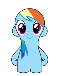 Size: 824x1032 | Tagged: safe, artist:foxkids90s, edit, rainbow dash, pegasus, pony, g4, cartoon network, cute, dashabetes, female, mare, nood, noodified, simple background, smiling, solo, transparent background