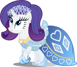 Size: 7497x6559 | Tagged: safe, artist:atomicmillennial, rarity, pony, unicorn, g4, absurd resolution, alternate hairstyle, clothes, dress, ear piercing, earring, female, heart necklace, high heels, jewelry, mare, necklace, piercing, shoes, simple background, solo, tiara, transparent background, vector