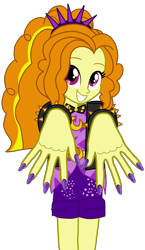 Size: 3361x5793 | Tagged: safe, artist:chrismc373, adagio dazzle, equestria girls, g4, nail polish, simple background, solo, transparent background