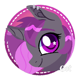 Size: 2048x2048 | Tagged: safe, artist:rottengotika, oc, oc:velvet swirl, pony, unicorn, commission, high res, icon, ych result