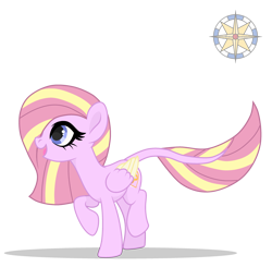 Size: 3217x3153 | Tagged: safe, oc, oc only, oc:rose gold, pegasus, pony, colored wings, female, high res, mare, simple background, solo, transparent background, two toned wings, wings