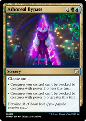 Size: 375x523 | Tagged: safe, edit, edited screencap, screencap, opaline arcana, alicorn, pony, g5, my little pony: make your mark, my little pony: make your mark chapter 5, nightmare on mane street, spoiler:g5, spoiler:my little pony: make your mark, spoiler:my little pony: make your mark chapter 5, spoiler:mymc05e06, ccg, female, magic the gathering, mare, together tree, trading card, trading card edit, trading card game