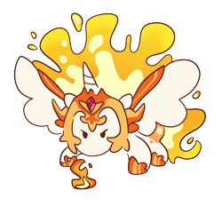 Size: 3000x3000 | Tagged: safe, artist:roxymadn3ss, daybreaker, alicorn, pony, g4, chibi, chonky pony, high res