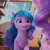 Size: 257x257 | Tagged: safe, screencap, izzy moonbow, pipp petals, pegasus, pony, unicorn, family trees, g5, my little pony: make your mark, my little pony: make your mark chapter 5, spoiler:g5, spoiler:my little pony: make your mark, spoiler:my little pony: make your mark chapter 5, spoiler:mymc05e02, animated, cute, female, gif, i watch it for the ears, izzybetes, mare, silly, silly pony, smiling, tongue out