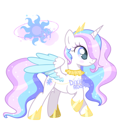 Size: 2000x2000 | Tagged: safe, artist:dixieadopts, oc, oc only, oc:astral justice, alicorn, pony, colored wings, female, high res, mare, offspring, parent:princess cadance, parent:shining armor, parents:shiningcadance, simple background, solo, transparent background, two toned wings, wings