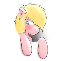 Size: 5700x4800 | Tagged: safe, artist:taps, oc, oc only, pony, absurd resolution, blushing, breaking the fourth wall, bust, looking away, simple background, solo, white background