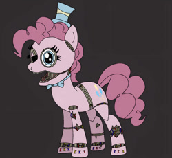 Size: 828x763 | Tagged: safe, artist:thebronypony123, pinkie pie, earth pony, pony, g4, animatronic, female, five nights at freddy's, five nights at pinkie's 2, solo