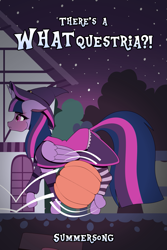 Size: 1533x2300 | Tagged: safe, artist:fibs, twilight sparkle, alicorn, pony, g4, 2023, censored, censored breasts, female, folded wings, hat, nightmare night, ponyville, pumpkin, solo, twilight sparkle (alicorn), vector, wings, witch costume, witch hat