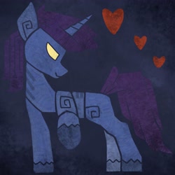 Size: 4096x4096 | Tagged: safe, artist:blvckmagic, oc, oc only, pony, unicorn, heart, raised hoof, solo, yellow eyes