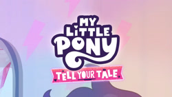 Size: 3072x1727 | Tagged: safe, screencap, pipp petals, pegasus, pony, g5, my little pony: tell your tale, very bad hair day, spoiler:g5, spoiler:my little pony: tell your tale, spoiler:tyts01e64, crystal brighthouse, female, mare, messy mane, my little pony logo, solo