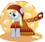 Size: 941x893 | Tagged: safe, artist:xkappax, derpy hooves, pegasus, pony, g4, cloak, clothes, crossover, female, food, journey, mare, muffin, simple background, solo, transparent background