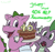 Size: 3072x2880 | Tagged: safe, artist:tarkan809, derpibooru exclusive, spike, spike (g1), dragon, mlp fim's thirteenth anniversary, g1, g4, cake, candle, digital art, food, high res, open mouth, simple background, white background