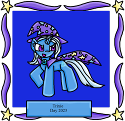 Size: 691x668 | Tagged: safe, artist:surge-64, trixie, g4, cape, clothes, hat, trixie day, trixie's cape, trixie's hat