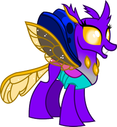 Size: 652x712 | Tagged: safe, artist:mariofan345, oc, oc only, oc:wonder tail, changedling, changeling, changedling oc, changeling oc, cute, female, simple background, solo, transparent background