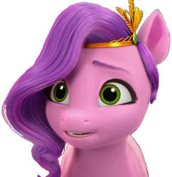 Size: 748x768 | Tagged: safe, edit, edited screencap, screencap, pipp petals, pegasus, pony, g5, mane smelody, my little pony: make your mark, my little pony: make your mark chapter 5, spoiler:g5, spoiler:my little pony: make your mark, spoiler:my little pony: make your mark chapter 5, spoiler:mymc05e05, 3d, background removed, female, green eyes, looking at you, mare, pink mane, png, purple mane, simple background, solo, standing, transparent background