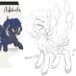 Size: 1345x1345 | Tagged: safe, artist:costly, oc, oc only, oc:advecta, pegasus, pony, female, mare, solo, unshorn fetlocks