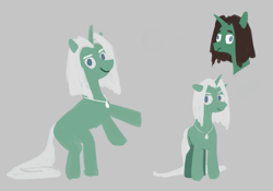 Size: 647x454 | Tagged: safe, artist:calebpedigo, oc, oc only, oc:rider dye, earth pony, pony, gray background, jewelry, necklace, ponysona, rearing, simple background, solo