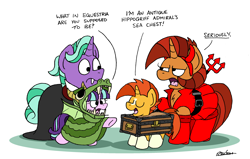 Size: 3076x1960 | Tagged: safe, artist:bobthedalek, firelight, starlight glimmer, stellar flare, sunburst, pony, unicorn, g4, blaze (coat marking), board game, clothes, coat markings, colt, colt sunburst, costume, devil costume, dragon costume, dragon pit, facial markings, father and child, father and daughter, female, filly, filly starlight glimmer, foal, history nerd, male, mare, mother and child, mother and son, nerd, nightmare night, simple background, socks (coat markings), sons gonna son, stallion, stellar flare is not amused, that pony sure does love antiques, unamused, vampire costume, white background, younger
