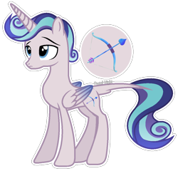 Size: 1008x968 | Tagged: safe, artist:pastelnightyt, oc, oc only, alicorn, pony, colored wings, concave belly, folded wings, frown, gradient wings, male, offspring, parent:princess cadance, parent:shining armor, parents:shiningcadance, simple background, slender, solo, stallion, thin, transparent background, wings