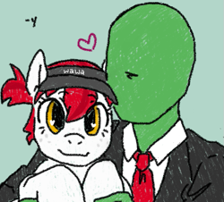 Size: 659x595 | Tagged: safe, oc, oc:anon, oc:wah wah, human, pony, wawa