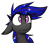 Size: 956x815 | Tagged: safe, artist:fenixdust, oc, oc only, oc:ebony rose, bat pony, bat pony oc, commission, commissioner:ebonyrose, ear tufts, emoji, eyebrows, multicolored hair, simple background, solo, teeth, transparent background, worried