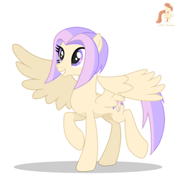 Size: 3500x3500 | Tagged: safe, artist:r4hucksake, oc, oc only, oc:periwinkle cloudburst, pegasus, pony, concave belly, female, high res, mare, partially open wings, simple background, slender, solo, thin, transparent background, wings