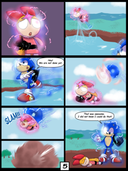 Size: 6000x8000 | Tagged: safe, artist:chedx, twilight sparkle, anthro, comic:learning with pibby glitch battles, g4, barely pony related, blossom (powerpuff girls), comic, commission, community related, corrupted, crossover, error, fanfic, glitch, multiverse, sonic the hedgehog, sonic the hedgehog (series), the powerpuff girls, twilight sparkle (alicorn)