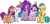 Size: 512x241 | Tagged: safe, edit, edited screencap, editor:pascalmulokozi2, screencap, hitch trailblazer, izzy moonbow, pipp petals, sparky sparkeroni, sunny starscout, zipp storm, alicorn, dragon, earth pony, pegasus, pony, unicorn, g5, my little pony: tell your tale, sparky's sick, spoiler:g5, spoiler:my little pony: tell your tale, background removed, candy, female, food, fruit, grapes, lollipop, male, mane five, not a vector, one of these things is not like the others, scared, shocked, shocked expression, shocked eyes, simple background, smiling, transparent background