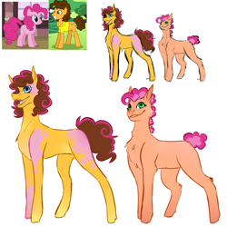 Size: 5000x5000 | Tagged: safe, artist:imgonadoponyoc, cheese sandwich, pinkie pie, oc, earth pony, pony, g4, absurd resolution, brother and sister, coat markings, female, male, mare, offspring, parent:cheese sandwich, parent:pinkie pie, parents:cheesepie, screencap reference, ship:cheesepie, shipping, siblings, simple background, stallion, straight, white background