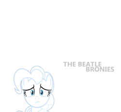 Size: 800x742 | Tagged: safe, artist:beatlebrony, pinkie pie, earth pony, pony, g4, album cover, female, looking at you, mare, solo, the beatles, the white album