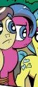 Size: 54x123 | Tagged: safe, idw, official comic, goldengrape, lemon hearts, raspberry delight, sir colton vines iii, earth pony, pony, g4, spoiler:comic, spoiler:comic09, female, mare