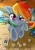 Size: 1448x2048 | Tagged: safe, artist:rainbowdashsuki, rainbow dash, pegasus, pony, g4, beach, dice, die, female, mare, pier, solo