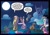 Size: 1043x720 | Tagged: safe, applejack, fluttershy, pinkie pie, princess luna, rainbow dash, spike, twilight sparkle, alicorn, dragon, earth pony, pegasus, pony, unicorn, g4, dialogue, female, full moon, male, mare, moon, s1 luna, speech bubble, unicorn twilight, video at source