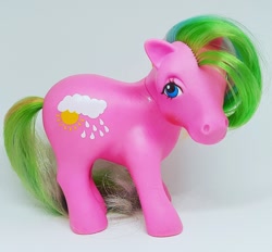 Size: 1280x1190 | Tagged: safe, regentropfen, earth pony, pony, g1, female, mare, photo, solo, tail, toy