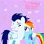 Size: 1400x1400 | Tagged: safe, artist:mlplary6, rainbow dash, soarin', pegasus, pony, g4, boyfriend and girlfriend, female, male, mare, ship:soarindash, shipping, stallion, straight, text