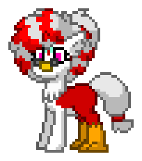 Size: 204x232 | Tagged: safe, oc, oc only, oc:ms delilah, delibird, original species, pony, pony town, christmas, holiday, pokémon, simple background, solo, transparent background