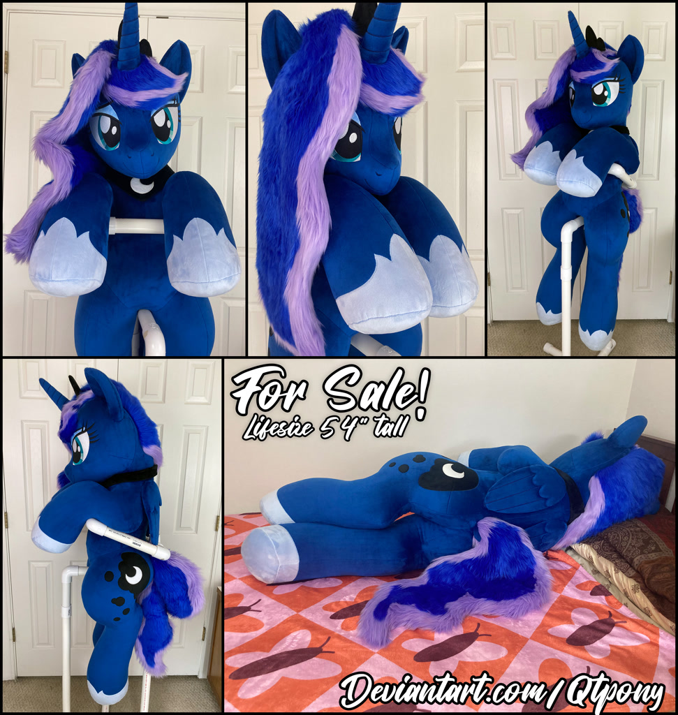 #3214552 - safe, artist:qtpony, princess luna, pony, g4, irl, life size ...