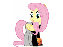 Size: 1920x1440 | Tagged: safe, artist:495pygly, fluttershy, pegasus, pony, g4, 1000 hours in ms paint, basketball, chinese meme, jntm (chinese 'chicken you are too beautiful' meme), original, simple background, solo, sports, white background