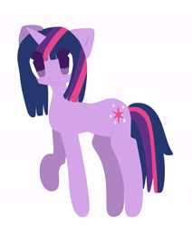 Size: 5500x6496 | Tagged: safe, artist:letsloveallan, twilight sparkle, pony, unicorn, g4, purple, simple background, solo, white background