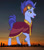 Size: 720x820 | Tagged: safe, anonymous editor, artist:cloudy glow, edit, hoo'far, pony, saddle arabian, unicorn, g4, clothes, dubai, giant pony, goggles, highrise ponies, irl, macro, male, open mouth, photo, ponies in real life, raised hoof, robes, stallion, story included, united arab emirates