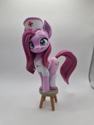 Size: 960x1280 | Tagged: safe, artist:chyvak, artist:draconis taaldis, pinkie pie, earth pony, pony, g4, figure, figurine, irl, nurse, photo, pinkamena diane pie