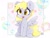 Size: 4000x3000 | Tagged: safe, artist:zokkili, derpy hooves, pegasus, pony, g4, beanbrows, bubble, cute, derp, derpabetes, ear fluff, eyebrows, eyebrows visible through hair, female, happy, heart, high res, mare, open mouth, open smile, signature, sitting, smiling, solo, sparkles, spread wings, starry eyes, wingding eyes, wings