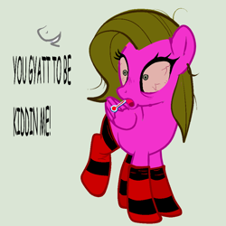 Size: 894x894 | Tagged: safe, artist:swagstapiece, oc, oc only, oc:flupper, pegasus, pony, g4, base used, clothes, female, high, mare, mercury (element), recolor, socks, solo, striped socks