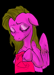 Size: 1428x2000 | Tagged: safe, artist:swagstapiece, oc, oc:flupper, pegasus, pony, chips, crying, food, recolor, sad