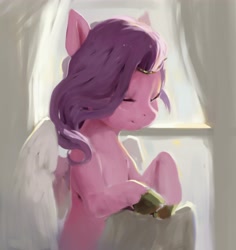 Size: 3871x4096 | Tagged: safe, artist:inkhooves, pipp petals, pegasus, pony, g5, adorapipp, cute, eyes closed, female, mare, solo, window