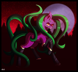 Size: 1280x1182 | Tagged: safe, artist:silentshadows2002, mane-iac, earth pony, pony, g4, bodysuit, clothes, female, mare, solo